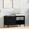 Image de Cabinet d'enregistrement vidaXL Bois Noir 84,5x38x48 cm Bois d'ingÃ©nierie