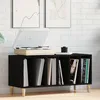 Image de Meuble de rangement vidaXL en chÃªne noir 100x38x48 cm en bois d'ingÃ©nierie