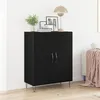 Image de Buffet vidaXL Noir ChÃªne 69,5x34x90 cm Bois d'ingÃ©nierie