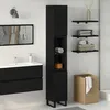 Image de Meuble de salle de bain vidaXL ChÃªne noir 30x30x190 cm Bois d'ingÃ©nierie