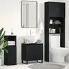 Image de Meuble sous lavabo vidaXL Noir ChÃªne 58x33x60 cm Bois d'ingÃ©nierie