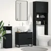 Image de Meuble sous lavabo vidaXL Noir ChÃªne 65x33x60 cm Bois d'ingÃ©nierie