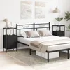 Image de Meubles de chevet vidaXL 2 pcs ChÃªne noir 41x31x80 cm Bois d'ingÃ©nierie