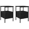 Image de vidaXL Tables de chevet 2 pcs ChÃªne noir 34x36x50 cm Bois d'ingÃ©nierie