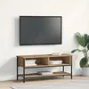 Image de Meuble Tv Vidaxl En ChÃªne Artisan 100x35x45 Cm En Bois D'ingÃ©nierie Et Acier
