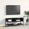 Image de Meuble TV vidaXL Noir ChÃªne 100x35x45 cm Bois d'ingÃ©nierie et Acier
