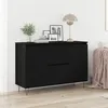 Image de Buffet vidaXL Noir ChÃªne 101,5x35x70 cm Bois d'ingÃ©nierie