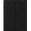 Image de Meuble mural vidaXL en chÃªne noir 69,5x34x90 cm en bois d'ingÃ©nierie