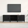 Image de Meuble TV vidaXL Noir ChÃªne 150x30x50 cm Bois d'ingÃ©nierie