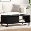 Image de Table basse vidaXL Bois noir 90x50x36,5 cm Bois d'ingÃ©nierie