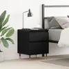 Image de Table de chevet vidaXL Noir ChÃªne 40x35x50 cm Bois d'ingÃ©nierie