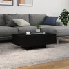 Image de Table basse vidaXL avec lumiÃ¨res LED ChÃªne noir 85x55x31 cm