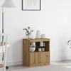 Image de Buffet Vidaxl Avec LumiÃ¨res Led ChÃªne Artisan 60x37x67 Cm