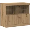 Image de Vidaxl Buffet Avec LumiÃ¨res Led ChÃªne 81x37x67 Cm