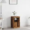 Image de Buffet Vidaxl Avec LumiÃ¨res Led Bois Ancien 41x37x67 Cm