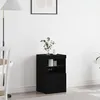 Image de Buffet vidaXL avec Ã©clairage LED ChÃªne noir 41x37x67 cm