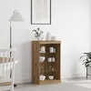 Image de Meuble Tv Vidaxl Avec LumiÃ¨res Led ChÃªne Artisan 60,5x37x100 Cm