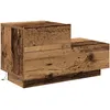 Image de Vidaxl Meuble De Chevet Avec LumiÃ¨res Led Bois Ancien 70 X 36 X 40,5 Cm