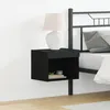 Image de meubles de rangement vidaXL avec lumiÃ¨res LED 2 pcs ChÃªne noir 40x30x30 cm