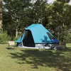 Image de Vidaxl Tente Tipi Avec Toit Bleu 466 X 310 X 240 Cm Taffetas