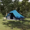 Image de Vidaxl Tente Tipi Avec Toit Bleu 364 X 281 X 257 Cm Taffetas