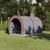 Image de Vidaxl Tente De Rangement Pour VÃ©los Gris Et Orange 256 X 222 X 182 Cm
