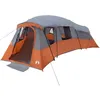 Image de Vidaxl Tente Gris Et Orange Large Polyester