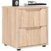 Image de vidaXL Table de chevet VISNES chÃªne sonoma 45x40x50 cm bois ingÃ©nierie