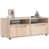 Image de vidaXL Meuble TV VISNES chÃªne sonoma 100x40x38 cm bois d'ingÃ©nierie