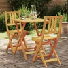 Image de Vidaxl Ensemble Bistro Pliable En Bois Massif D'acacia De 3 PiÃ¨ces