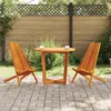 Image de Chaises De Jardin Pliantes Vidaxl 2 Pcs En Bois Solide D'acacia