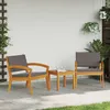 Image de Chaises De Jardin Vidaxl 2 Pcs 59,5x70,5x72,5 Cm En Bois Massif D'acacia
