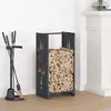 Image de vidaXL Portant de bois chauffage anthracite 40x30x80 cm