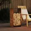 Image de VidaXL ÃtagÃ¨re Ã  bois 40x30x80 cm acier rÃ©sistant aux intempÃ©ries