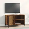 Image de Meuble Tv Vidaxl En Bois Ancien 80x40x50 Cm En Bois AgglomÃ©rÃ© Et Acier