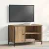 Image de Meuble Tv Vidaxl En ChÃªne Artisan De 80x40x50 Cm En Bois D'ingÃ©nierie Et Acier