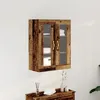 Image de Armoire Murale Vidaxl Avec Portes En Verre Bois Ancien 69,5x34x90 Cm