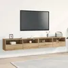 Image de Meubles Tv Vidaxl 2 Pcs ChÃªne Artisan 100x30x30 Cm Bois D'ingÃ©nierie