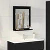 Image de Miroir de salle de bain vidaXL en chÃªne noir 50x12x60 cm en bois d'ingÃ©nierie