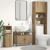 Image de Meuble sous-vasque de salle de bain vidaXL ChÃªne Artisan 80x30x60 cm Bois agglomÃ©rÃ©