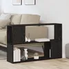 Image de ÃtagÃ¨re Vidaxl ChÃªne Noir 100x24x63 Cm En Bois D'ingÃ©nierie