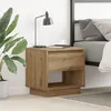 Image de Table De Chevet Vidaxl En ChÃªne Artisanal 45x34x46 Cm En Bois D'ingÃ©nierie