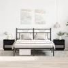 Image de Table de chevet vidaXL 2 pcs ChÃªne noir 45x34x49 cm Bois d'ingÃ©nierie