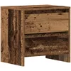 Image de Vidaxl Cabinet De Chevet Bois Vieilli 45x34x44.5 Cm Bois D'ingÃ©nierie
