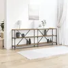 Image de Table Console Vidaxl En ChÃªne Artisan De 200x30x75 Cm En Bois Composite Et En Acier