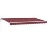Image de Vidaxl Auvent RÃ©tractable Rouge Bordeaux Et Blanc