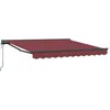 Image de Vidaxl Auvent RÃ©tractable Rouge Bordeaux 300x250 Cm Polyester Et MÃ©tal