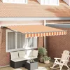 Image de Vidaxl Auvent RÃ©tractable Ãlectrique Jaune Et Orange 300x250 Cm