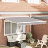 Image de Vidaxl Auvent Gris Clair 3 X 2,5 M Polyester Et MÃ©tal