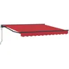 Image de Vidaxl Auvent RÃ©tractable Rouge 300x250 Cm Tissu